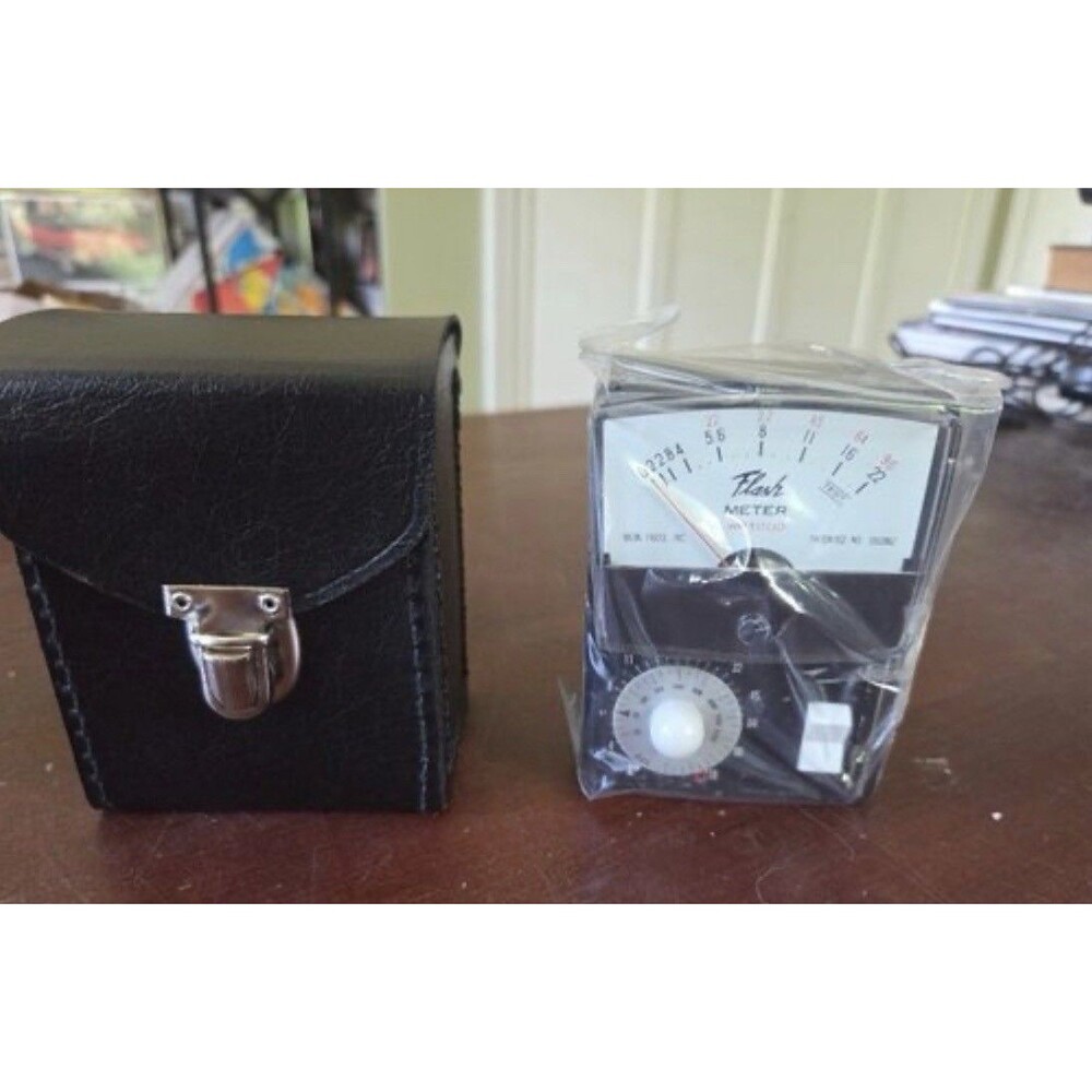 Vintage Wein WP1000 Flash Meter Analog Photography Light Meter w/ Leather Case